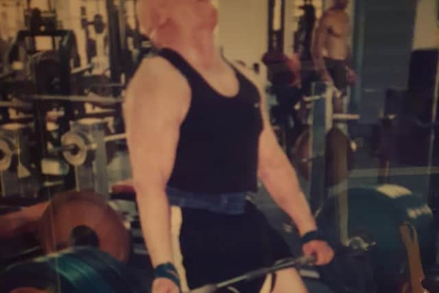 Jeff in his weightlifting days