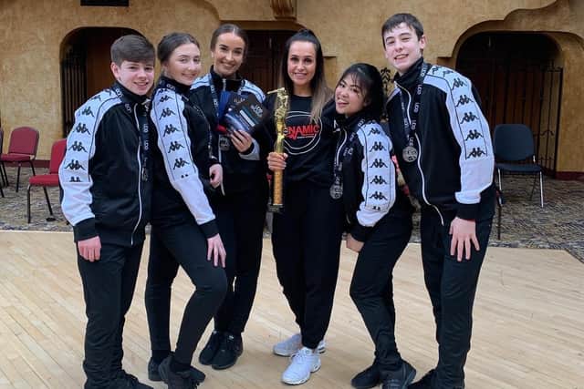 Lorna Jackson Digger (centre) with her dance team Fierce, who have been chosen to perform with Britain's Got Talent Champion of Champions' winners Twist and Pulse on their UK tour.