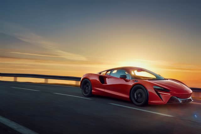 Supercars including the McLaren Artura will be in show