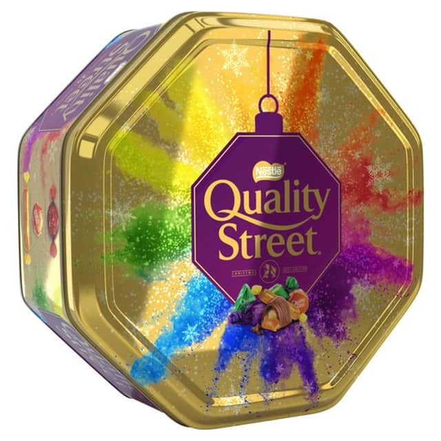 <p>Tesco is selling an exclusive gold version of the Quality Street Christmas Tub - for a limited time only </p>