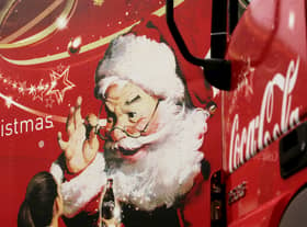 The Coca-Cola Christmas trucks in Brussels, Belgium (Pic: Getty Images)