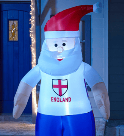 <p>Is Santa an England fan? You can decide</p>