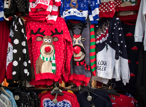 <p>Christmas jumpers can be cheesy and/or funny!</p>