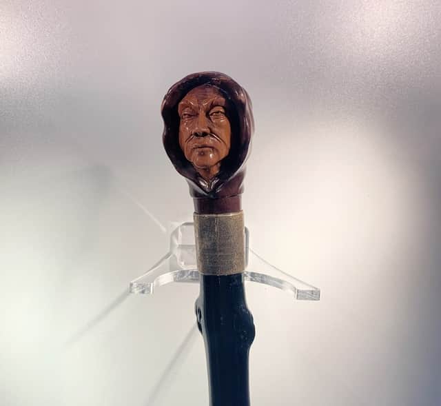 The cane with Jack the Ripper’s likeness carved into it (Photo: College of Policing) 