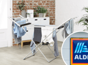 Aldi has re-launched its popular heated clothes airer to help people save money this winter.