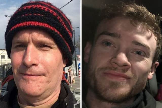 Andrew Bagshaw, 48, and Christopher Parry, 28, have gone missing in Donetsk, Ukraine.