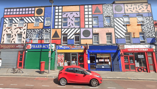 Leyton's high street has been overhauled by designer Camille Walala