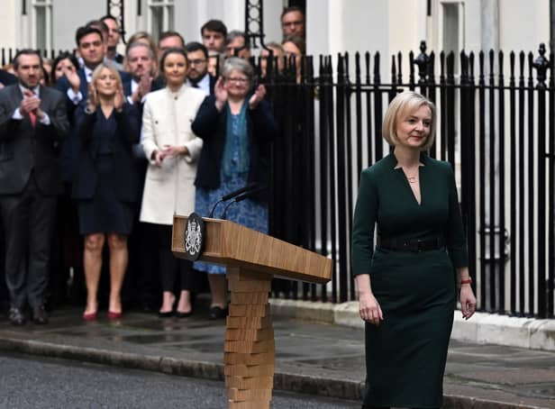 <p>The podium was only used by Liz Truss on a handful of occasions</p>