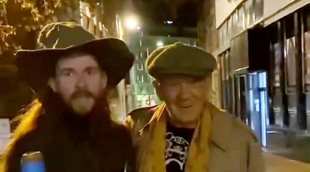 Ben Coyles was out marking his 22nd birthday dressed as Gandalf when he ran into Sir Ian McKellen who played the part of the iconic wizard in The Lord of the Rings and The Hobbit trilogies.
