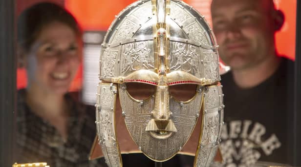 Replica of the Sutton Hoo helmet (photo: National Trust Images Phil Morley)