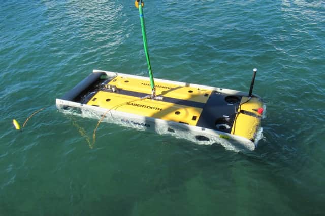 SAAB Sabertooth underwater search vehicle (photo: Falklands Maritime Heritage Trust)