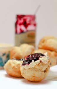 You can't go wrong with jam and cream scones