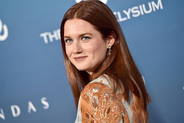 Harry Potter star Bonnie Wright, who played Ron’s sister Ginny Weasley, has announced that she is expecting her first child with husband Andrew Lococo.  (Photo by Axelle/Bauer-Griffin/FilmMagic)