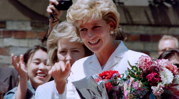 Diana, Princess of Wales, smiles as she meets wellwishers outside St Vincent's Hospice in Sydney on November 2, 1996, her last official engagement in Australia.