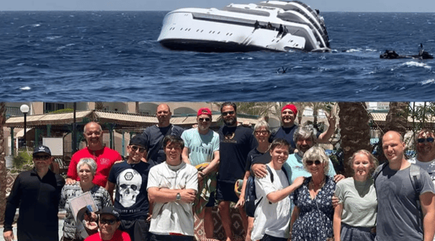 The divers are raising funds to replace all of their lost possessions and to initiate legal action against the company after their ship sank in the Red Sea. (Go Fund Me)