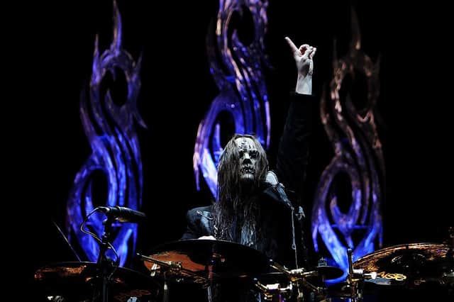 Joey Jordison of Slipknot performs on stage at a concert in Sydney, Australia in 2008 (Photo: Lisa Maree Williams/Getty Images)