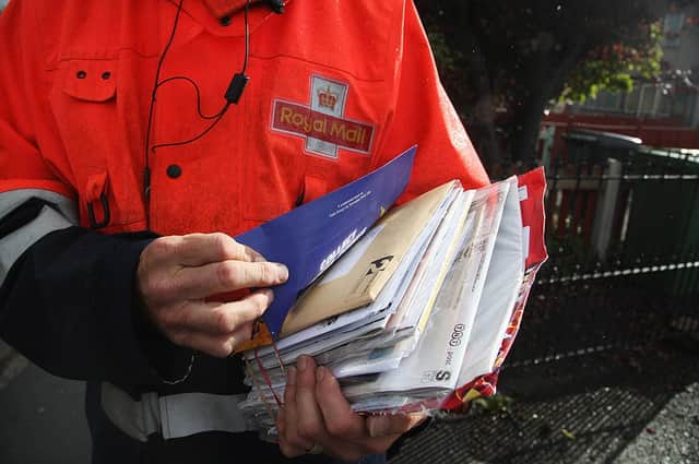 Royal Mail is warning of disruption to postal services in 12 UK areas (Photo: Getty Images)