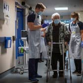 Fully jabbed frontline NHS staff in England will, in “exceptional circumstances”, be permitted to carry on working if they are “pinged” (Getty Images)