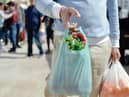 The cost of a single-use carrier bag has now increased from 5p to 10p for all businesses in England (Photo: Shutterstock)