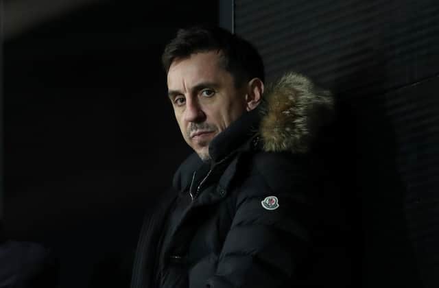 Gary Neville has condemned the plans for a European Super League (Photo by Alex Livesey/Getty Images)