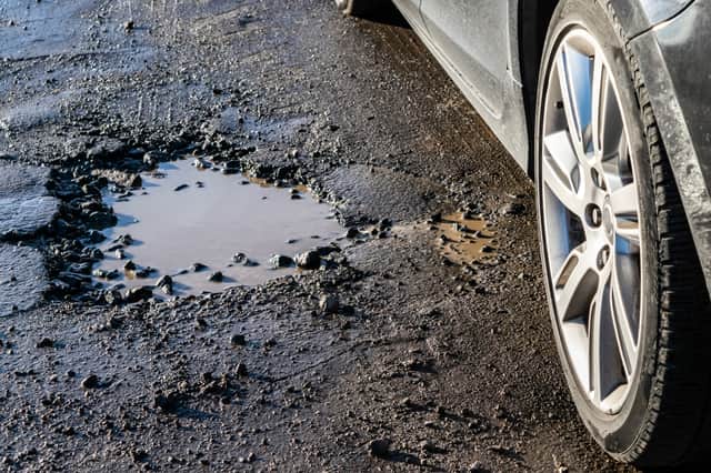 A record rise in pothole-related breakdowns on UK roads has been recorded (Shutterstock)