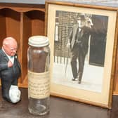 A cigar smoked by Sir Winston Churchill in wartime nearly 80 years ago has been found in a jar.