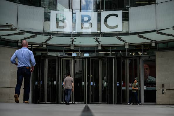 Last week, the Sun newspaper published allegations that a BBC presenter had paid tens of thousands of pounds to a teenager in exchange for explicit photos. The broadcaster has said that a male presenter has been suspended while it conducts an investigation. (Photo by Leon Neal/Getty Images)