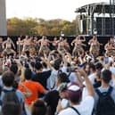 Rugby World Cup fans learn the Haka in the Paris fan zone