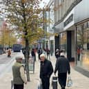Shoppers in Preston City Centre