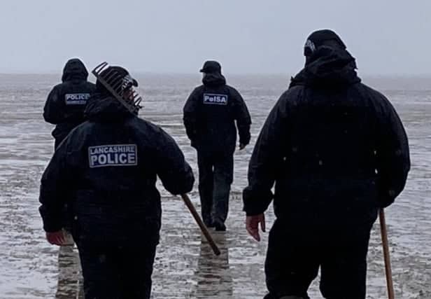 Police have confirmed that some of the bones found in water at a Morecambe Bay beach are indeed human remains.
Officers were called to Cove Road Beach, Silverdale, at 4.10pm on March 31 to reports bones had been found in the water.
A police spokesman said: “Our initial enquiries have confirmed that some of the remains are human.
“Although we are keeping an open mind as to the origin of the remains, we believe they have been in the sea for a significant period.
“Our enquiries are expected to be ongoing for some time and we continue to liaise with HM Coroner.
“Anyone with information which could assist our investigation is asked to call 101 quoting log number 745 of March 31 2024.”