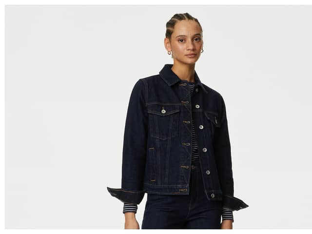 Dark denim washes are trending right now, and this M&S indigo denim jacket is a great entry way into jumping onto this trend