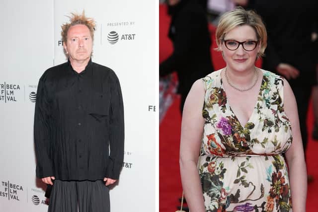 John Lydon and Sarah Millican are both performing at Blackpool Winter Gardens in June. Credit: Getty