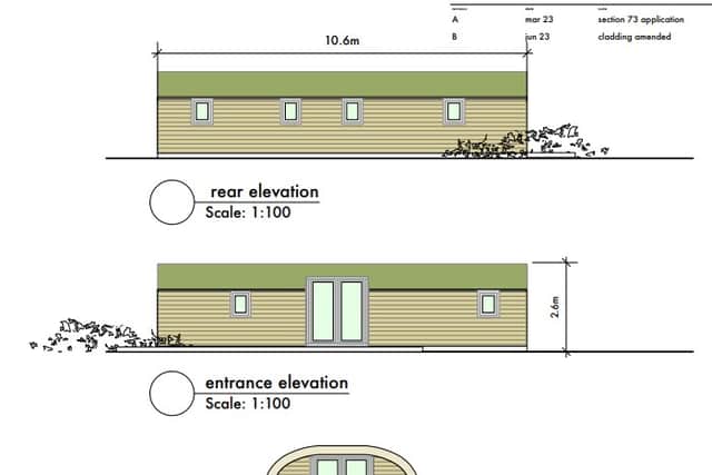 Eaves Hall eco lodges - how they would look