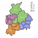 The new-look Lancashire council map as it was expected to be from April 2028