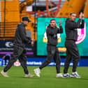 Jamie Vardy, Josh Cullen and Ashley Barnes. Photo: Kelvin Lister-Stuttard