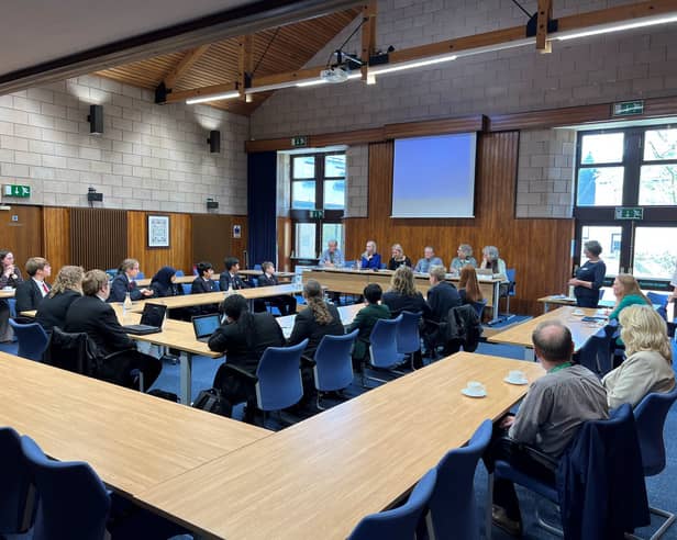 Pupils from schools across East Lancashire gathered in Clitheroe to discuss issues around climate change and how it will effect them and future generations