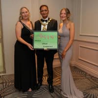 Colne artist's unfinished painting sells for £2,000 at Derian House charity ball