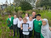 Springfield Community Primary School, Burnley are celebrating after achieving the Silver Green Tree Schools Award from the Woodland Trust,