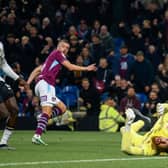 A trademark finish for his first Burnley goal, firing across the goalkeeper and into the far corner. Denied just before by a strong hand.