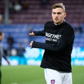 Jacob Bruun Larsen warms up before Burnley v Wolverhampton Wanderers at Turf Moor. Photo: Kelvin Lister-Stuttard