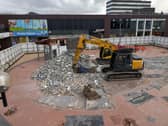 Nine photos show final stages of demolition of Burnley town centre cafe
