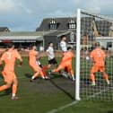 Colne on the attack at Blackpool.