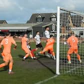 Colne on the attack at Blackpool.
