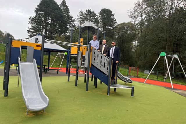 L-R: Philip Riley, Operations Manager at Pendle Borough Council; Councillor Asjad Mahmood, Leader of Pendle Borough Council and Councillor Zafar Ali, Operational Portfolio Holder