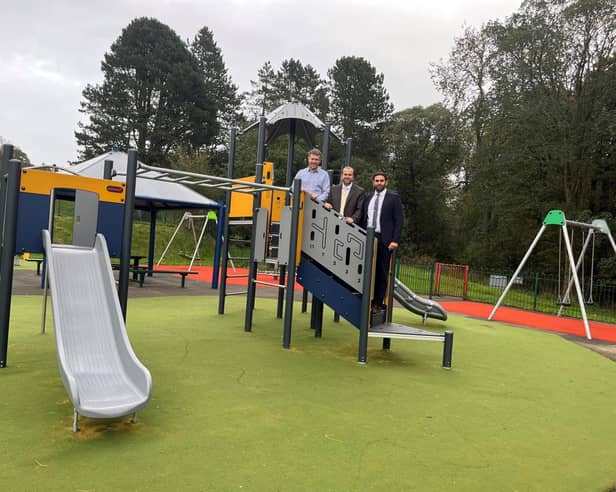 L-R: Philip Riley, Operations Manager at Pendle Borough Council; Councillor Asjad Mahmood, Leader of Pendle Borough Council and Councillor Zafar Ali, Operational Portfolio Holder