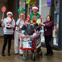Burnley Together launches Christmas Gift Appeal with trolley dash at Charter Walk shopping centre