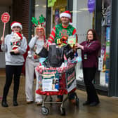 A festive trolley dash celebrated the launch of the Burnley Together Christmas Gift Appeal