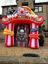A Burnley house has been transformed into an 'evil circus' for Hallowe'en