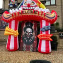 A Burnley house has been transformed into an 'evil circus' for Hallowe'en
