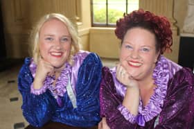 Sisters in real life and step sisters on stage for a production of 'Cinderella' are Marina Murray (left) and Fiona Monk